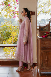 3 Piece Organza Embroidered Suit (FL0003)